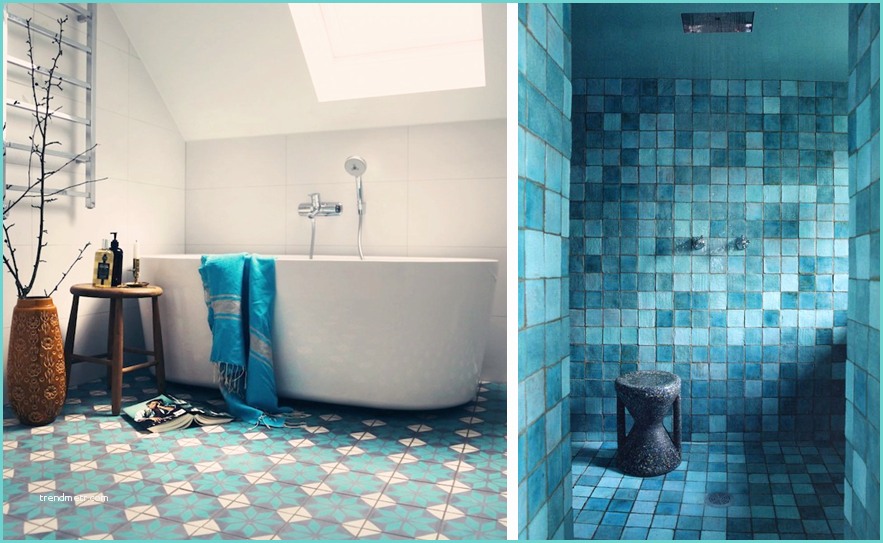 Mosaique Salle De Bain Italienne Salle Bains 1 Inspiration Deco Mosaique Bleu Baignoire