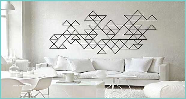 Motif Peinture Mur Salon Déco Graphique Et Géométrique Pour Murs Et Meubles
