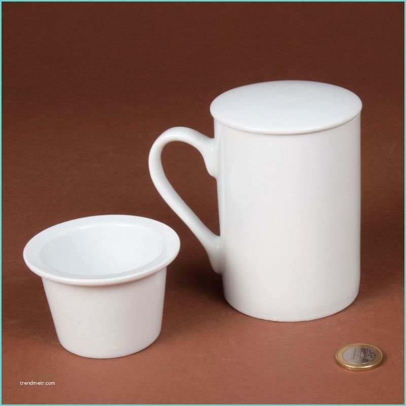 Mug Th Avec Filtre Mug Tisanière Avec Filtre En Porcelaine 30cl Diamètre 7