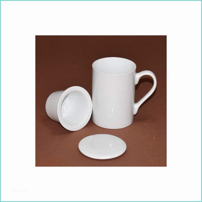 Mug Th Avec Filtre Mug Tisanière Avec Filtre En Porcelaine 30cl Diamètre 7