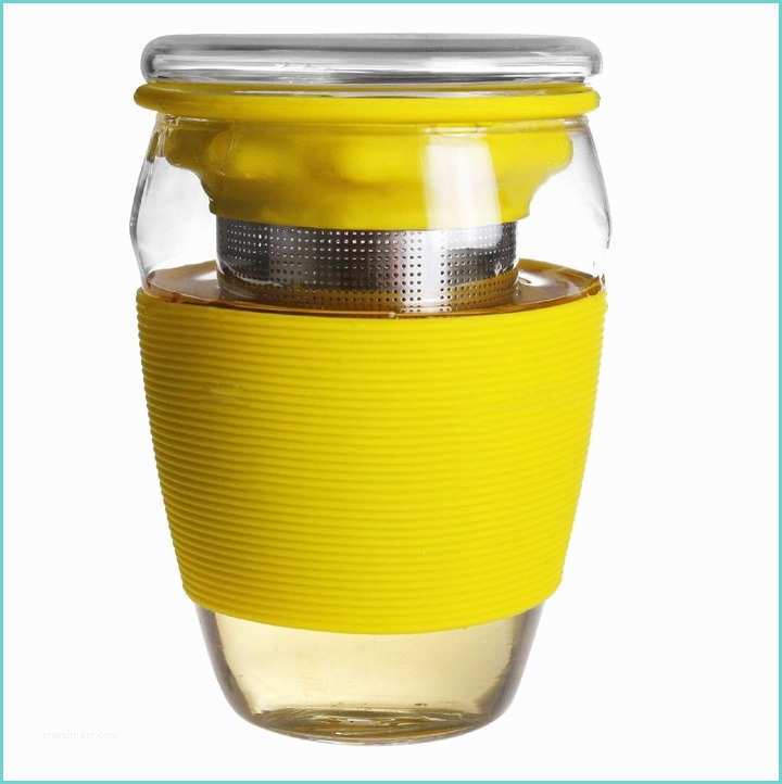 Mug Th Avec Filtre Tasse Potable En Verre Anti Calorique Avec Le Filtre