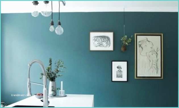 Mur Bleu Turquoise Et Gris Awesome Peinture Cuisine Bleu Turquoise Amazing