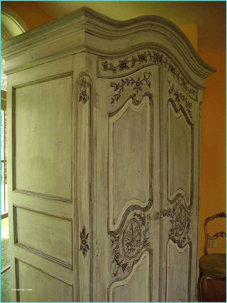 My Paris Apartment Antiques Painted Antique French Country Armoire Romantic Shabby Chi