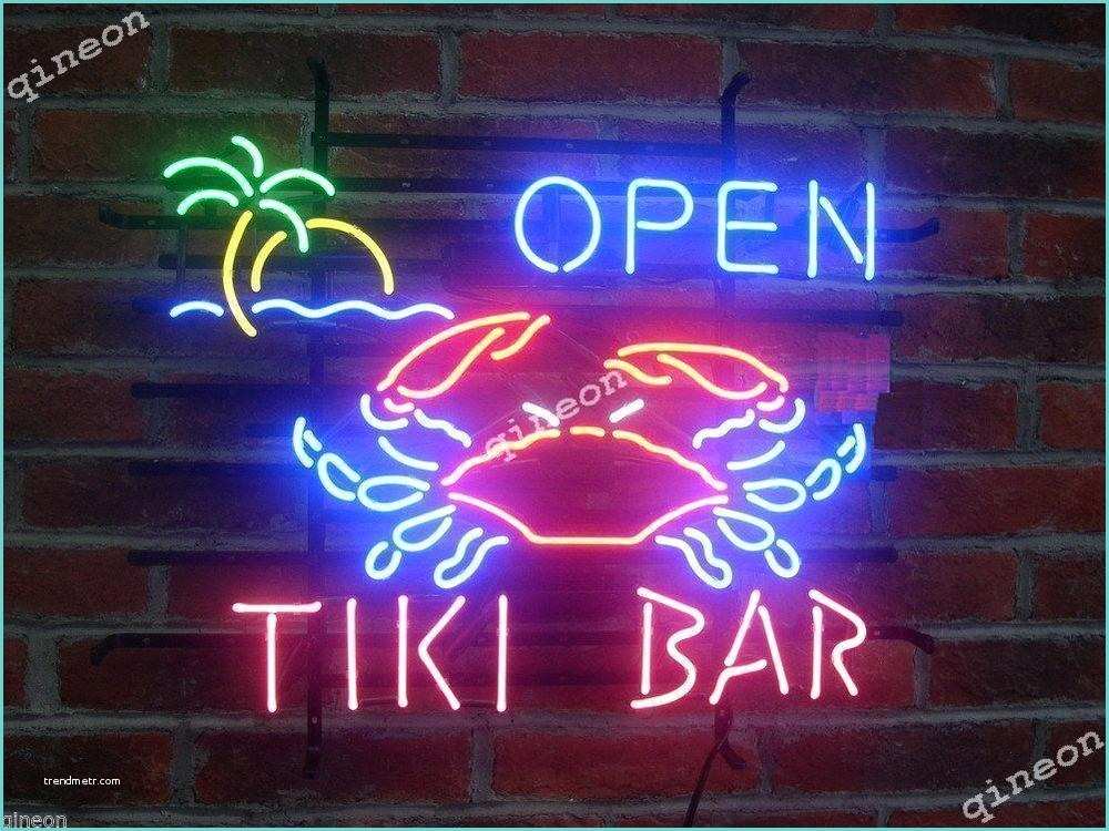 Neon Bar Signs Warrington 2016 New Stylethe Tiki Bar is Open Crab Beer Bar Pub Real