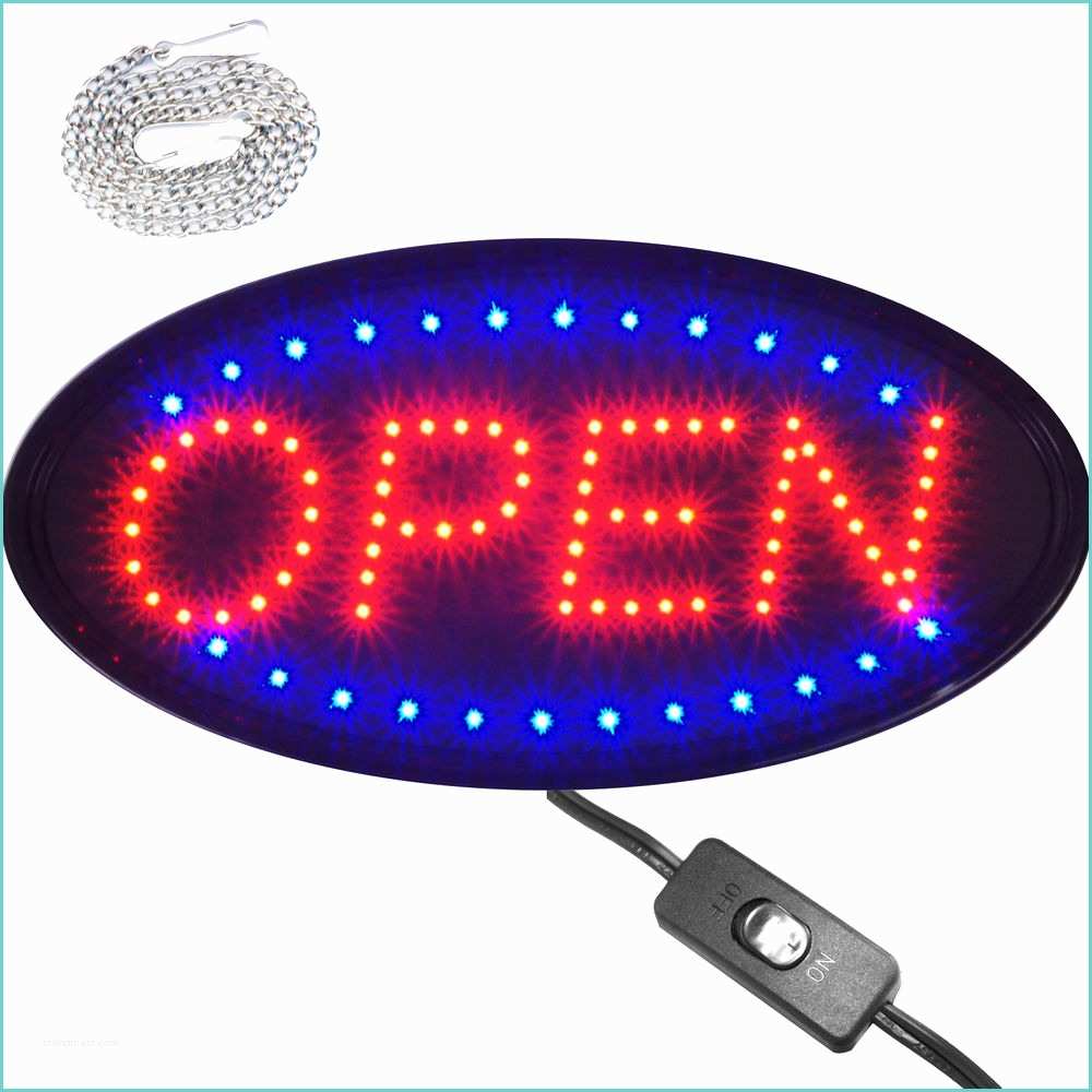 Neon Light Signs Warrington Bright Oval Led Open Store Restaurant Business Light Sign