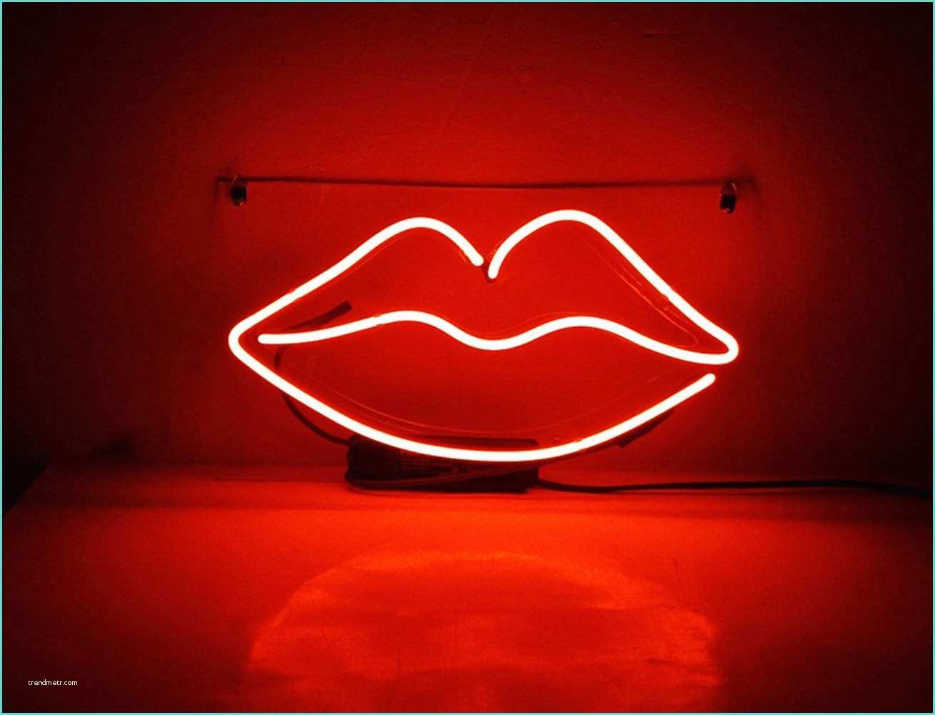 Neon Light Signs Warrington Handmade Kiss Red Lips Neon Sign Light Room Display Art
