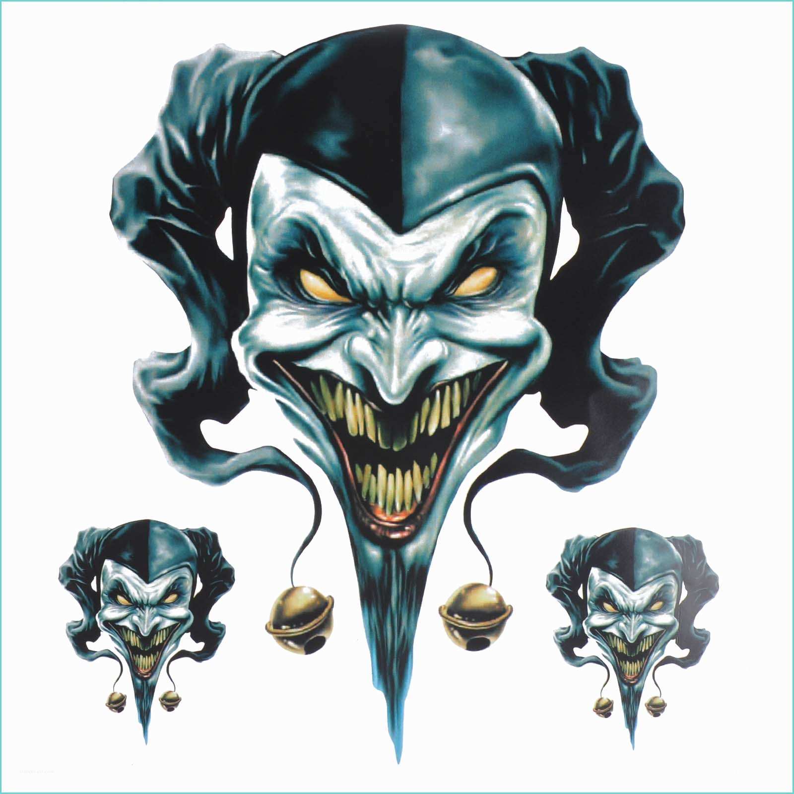 New Bike Stickers Design Clown Jester Graphic Sticker Decal Set for Motorcycle