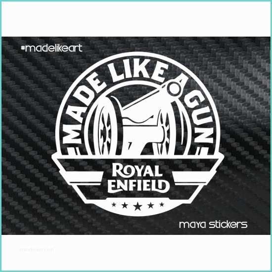 New Bike Stickers Design Made Like A Gun Sticker Decal for Royal Enfield Bikes