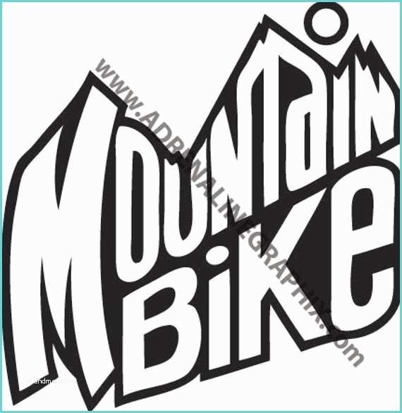 mountain bike biker t decal sticker