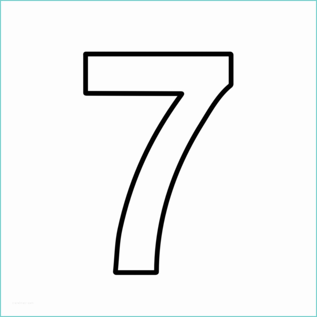Numero 2 Da Stampare Lettere E Numeri Numero 7 Sette Stampatello