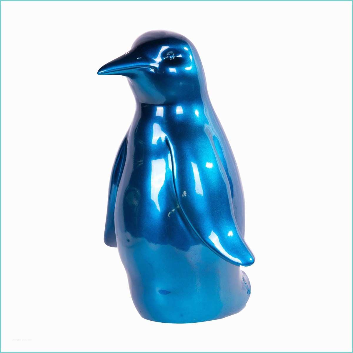 Objet Deco Design Statue Statue De Pingouin En Résine Coloré Design Signée Art In