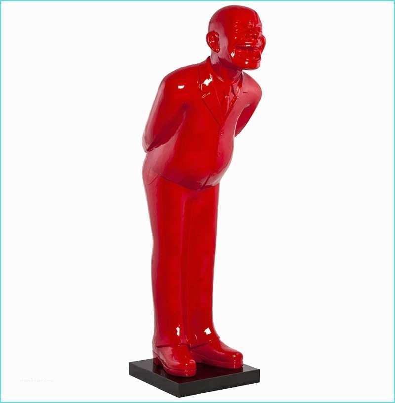 Objet Deco Design Statue Statue Design Homme Qui Rit Rouge Wel E Zd1 Obj Deco 002