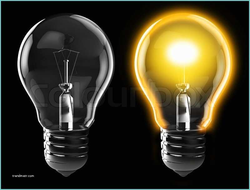 On and Off Images 3d Illustration Of Light Bulb Power On and Power Off