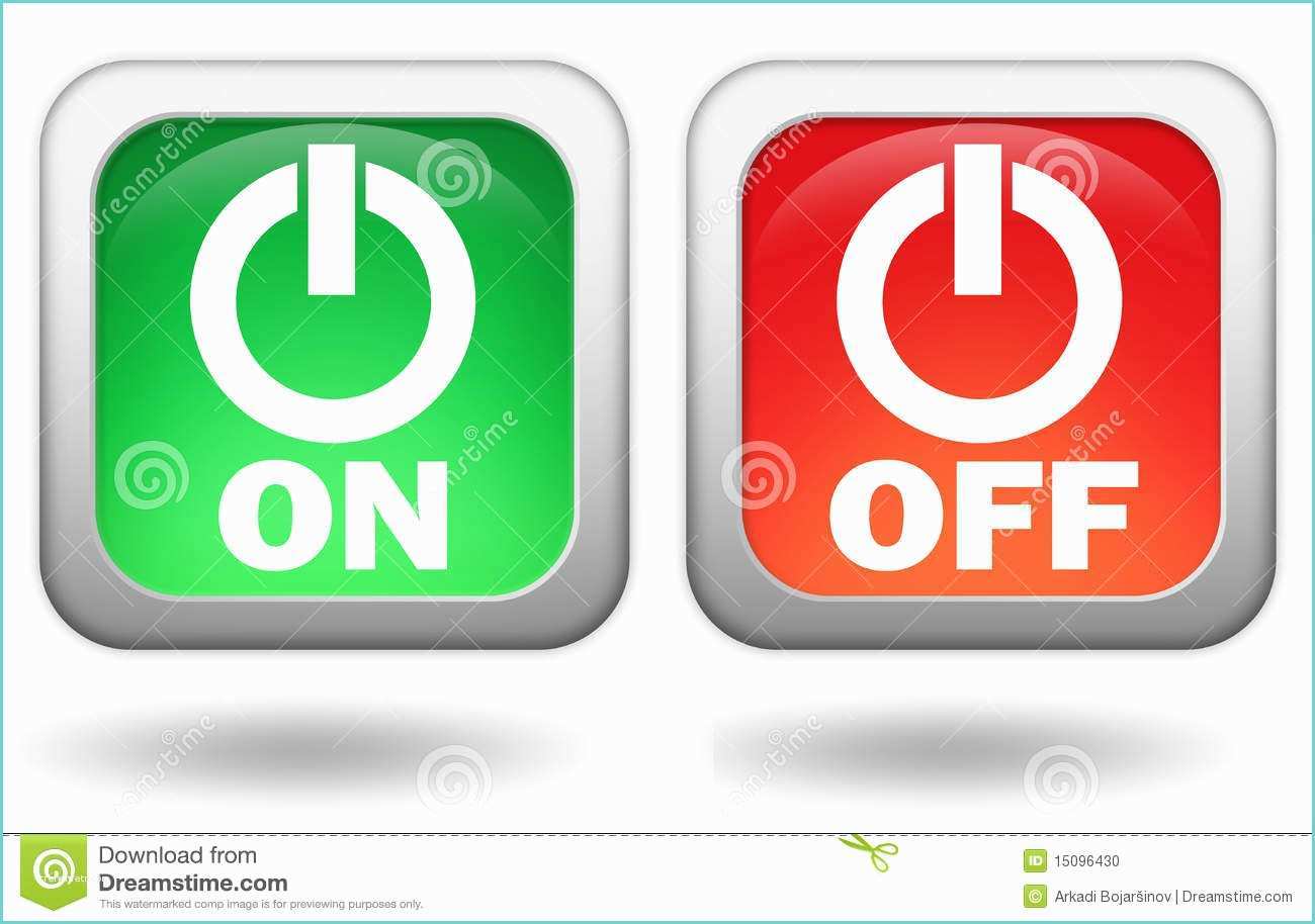 On and Off Images F button Stock Image
