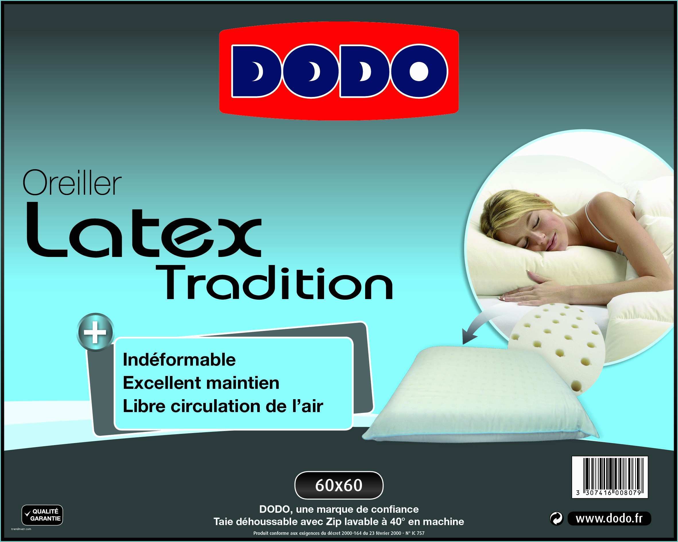 Oreiller Latex Dodo oreiller Latex Très Ferme