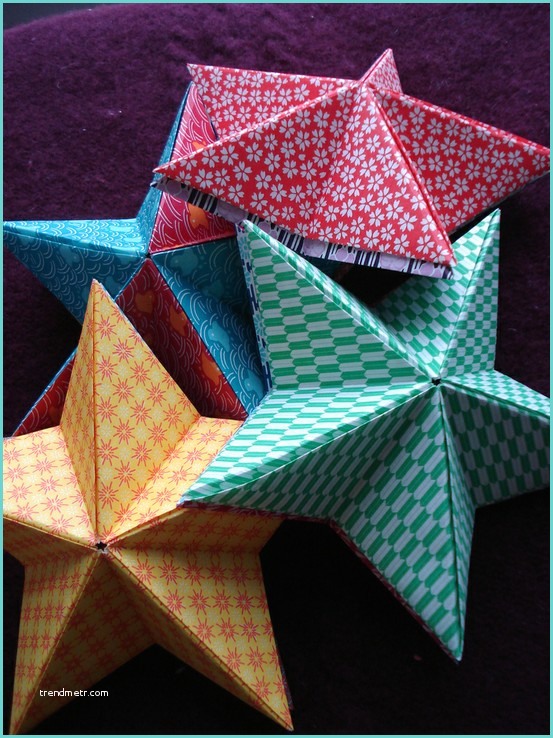 Origami De Noel A Fabriquer Créer Une étoile Diy En origami Pour Noël Idée