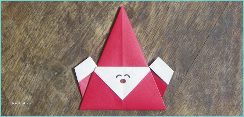 Origami De Noel A Fabriquer origami Père Noël Super Facile