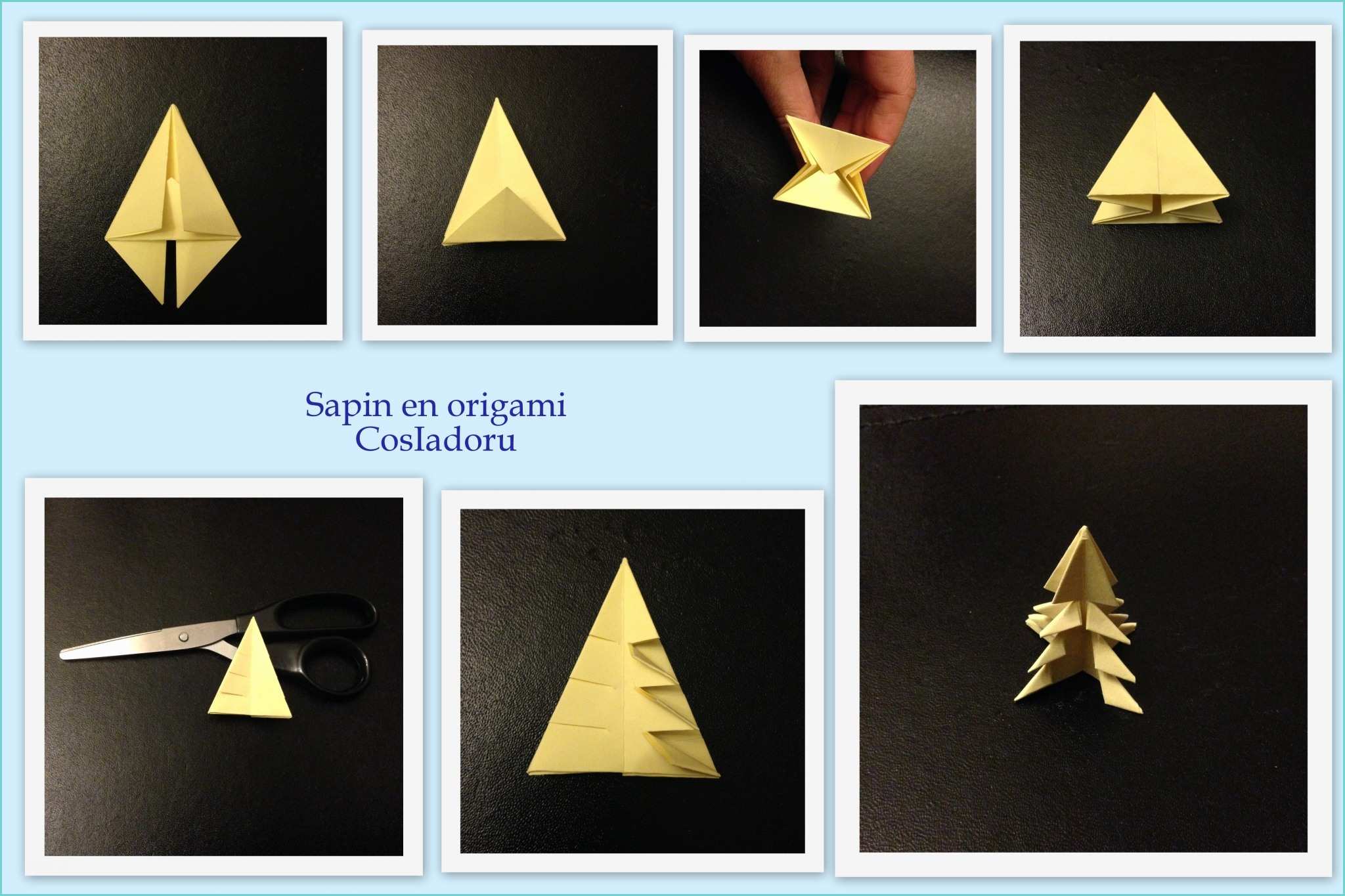 Origami De Noel A Fabriquer Sapin De Noël En origami Cosiadoru