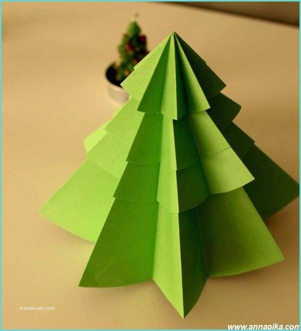 Origami De Noel A Fabriquer Tuto origami Arbre