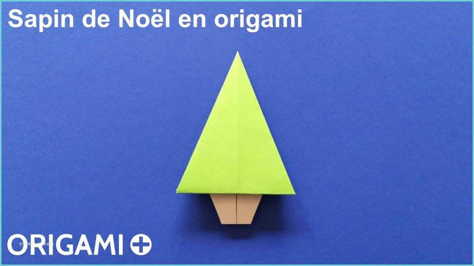 Origami De Noel Facile Sapin De Noël En origami