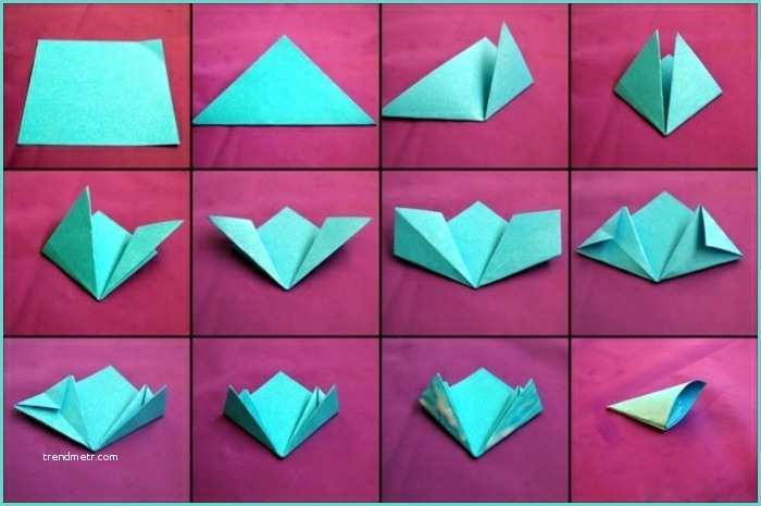 Origami Facile A Faire Fleurs En Papier origami Facile