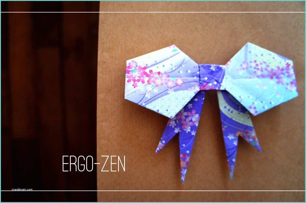 Origami Facile A Faire Noeud En Papier Pour Cadeau Tuto Exemple D origami Facile
