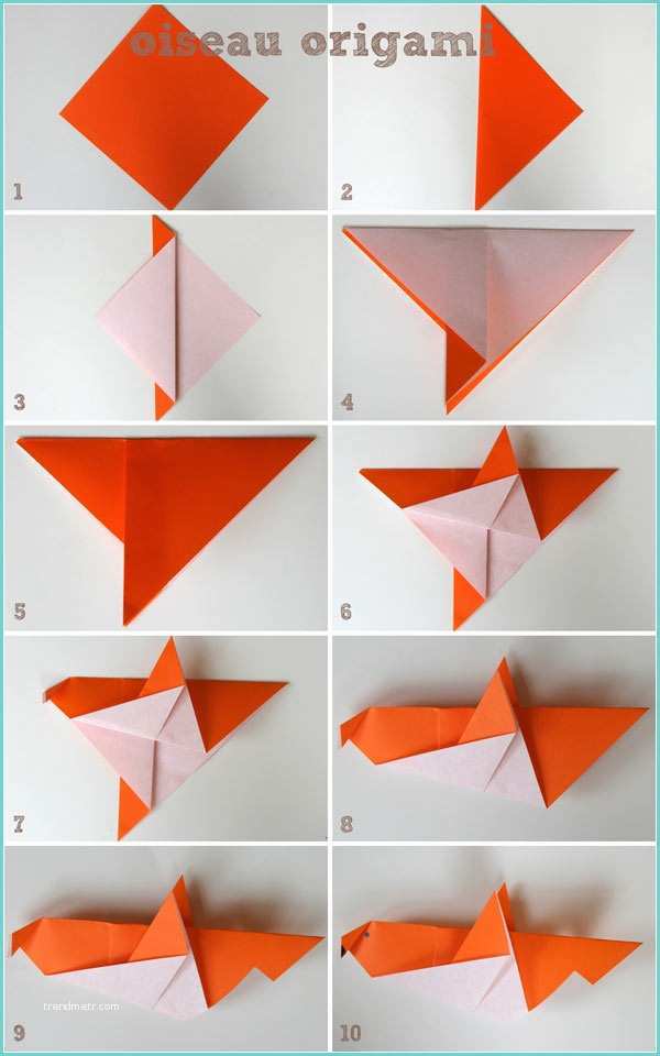 Origami Facile A Faire origami Facile A Faire Oiseau