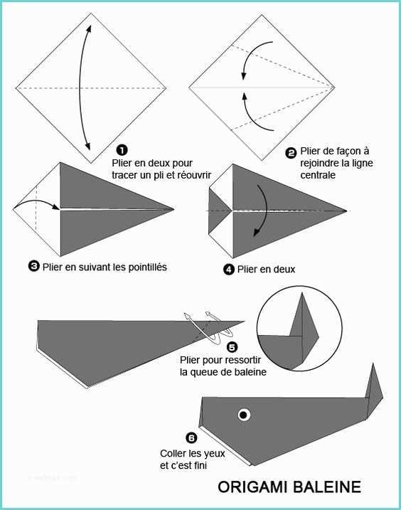 Origami Facile A Faire origami Facile Baleine origami Pinterest