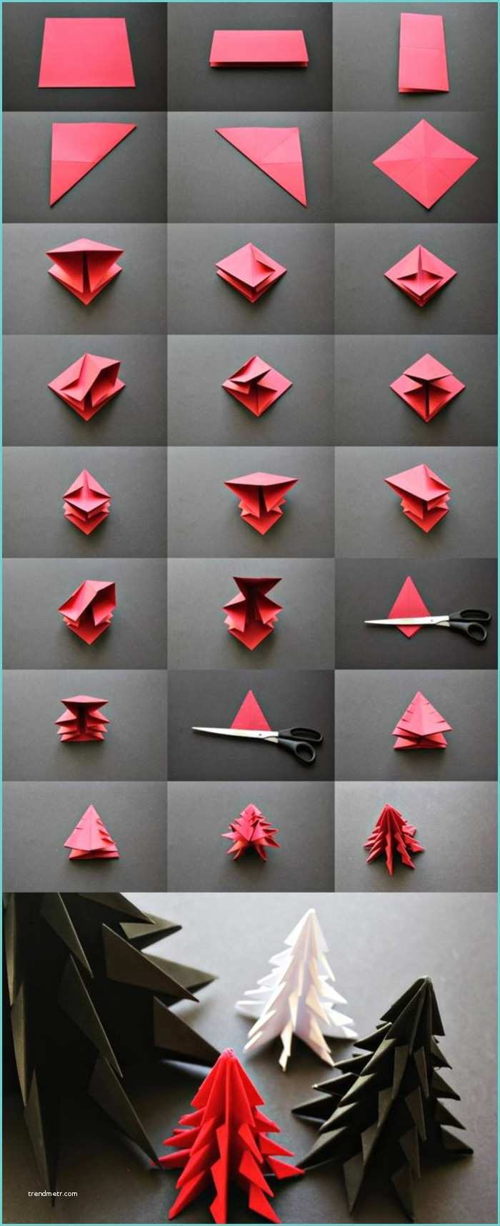 Origami Facile De Noel 1001 Idées originales Ment Faire Des origami Facile