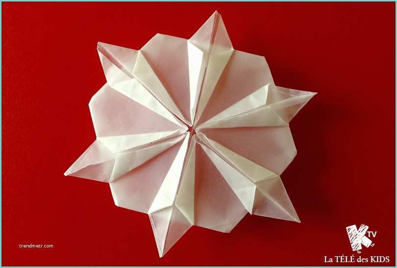 Origami Facile De Noel Flocon origami Facile Déco Noël La TÉlÉ Des Kids