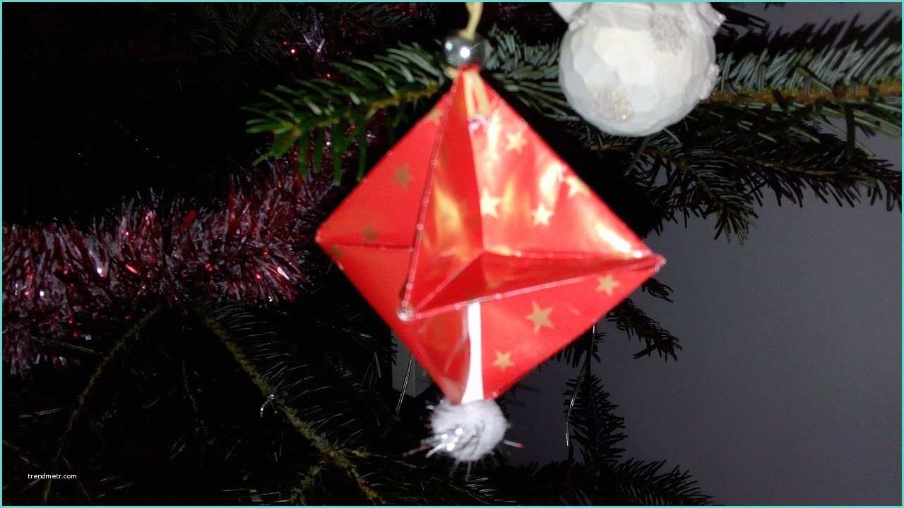 Origami Facile De Noel origami Facile Décoration De Noel à Suspendre Par