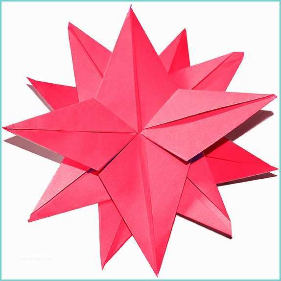 Origami toile De Noel Etoile origami Simple à 12 Branches origami Tête à Modeler