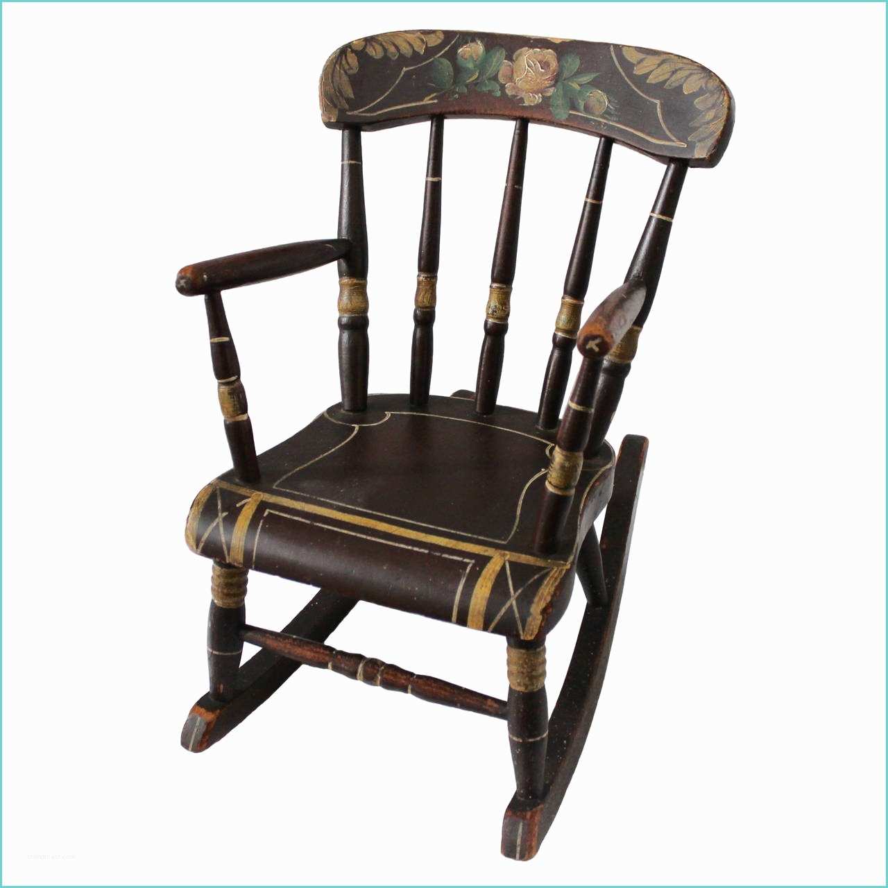 Originals Chairmakers Rocking Chair 19th Century York County Pennsylvania original Painted