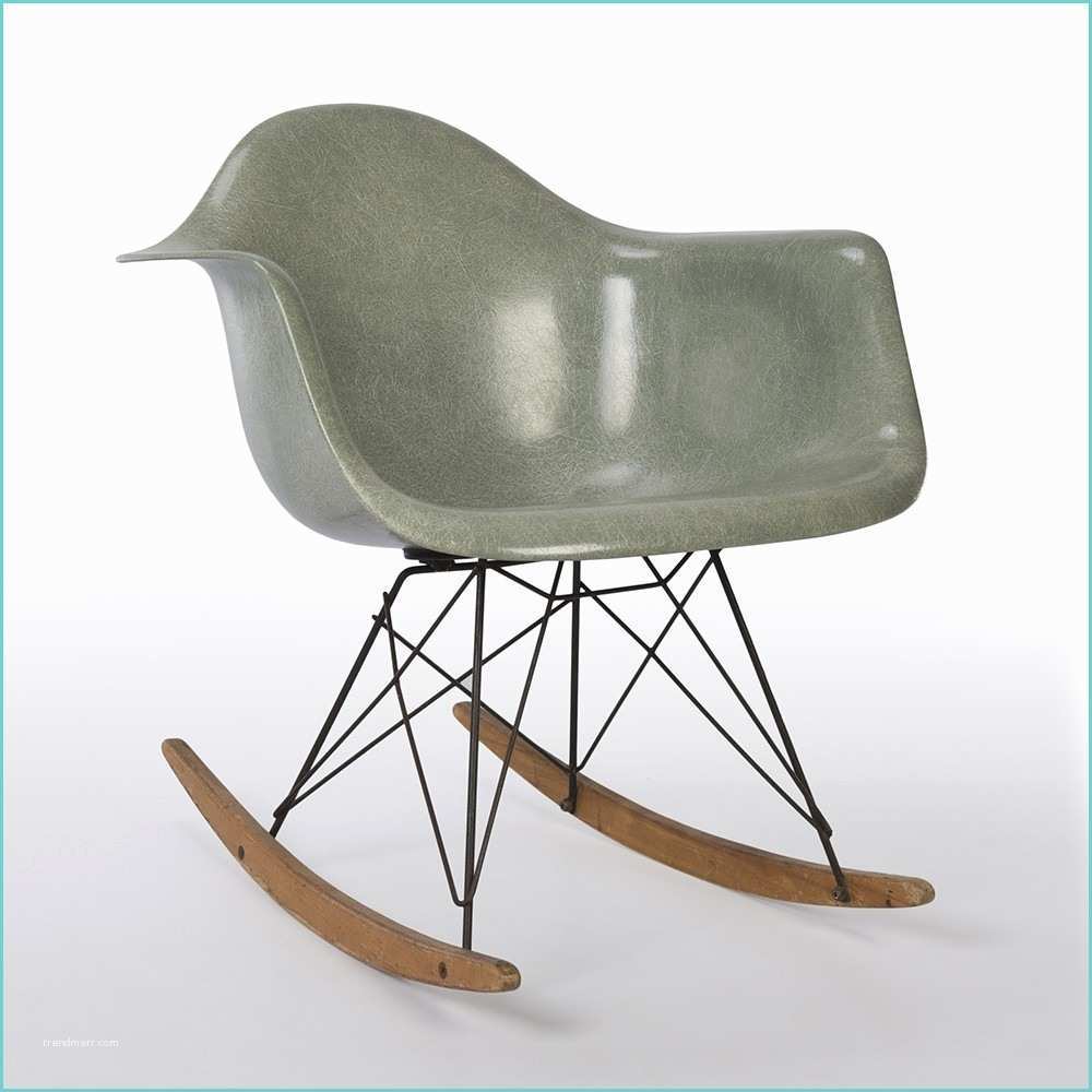 Originals Chairmakers Rocking Chair original First Generation Zenith Vintage Seafoam Eames Rar