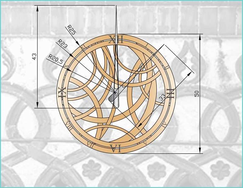 Orologi Digitali Da Parete Grandi Dimensioni Arabesque orologio Da Parete In Legno Design Filippo Sesti