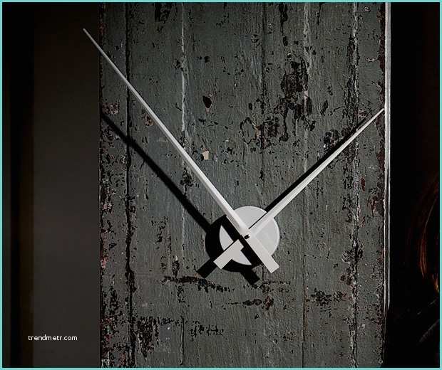 Orologi Grandi Da Parete Di Design Vendita orologio Da Parete solo Lancette Maxi Slim Silver
