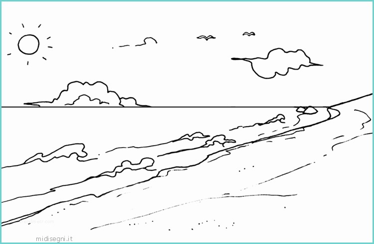 Paesaggio sottomarino Disegno Lusso Disegno Paesaggio Marino Per Bambini Da Colorare