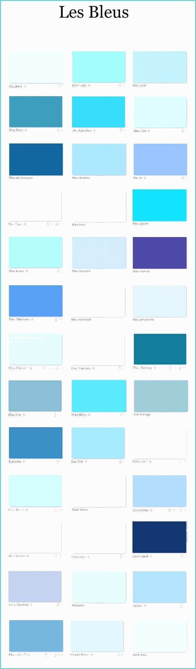 Palette De Bleu Peinture 46 Ides Dimages De Nuancier De Bleu