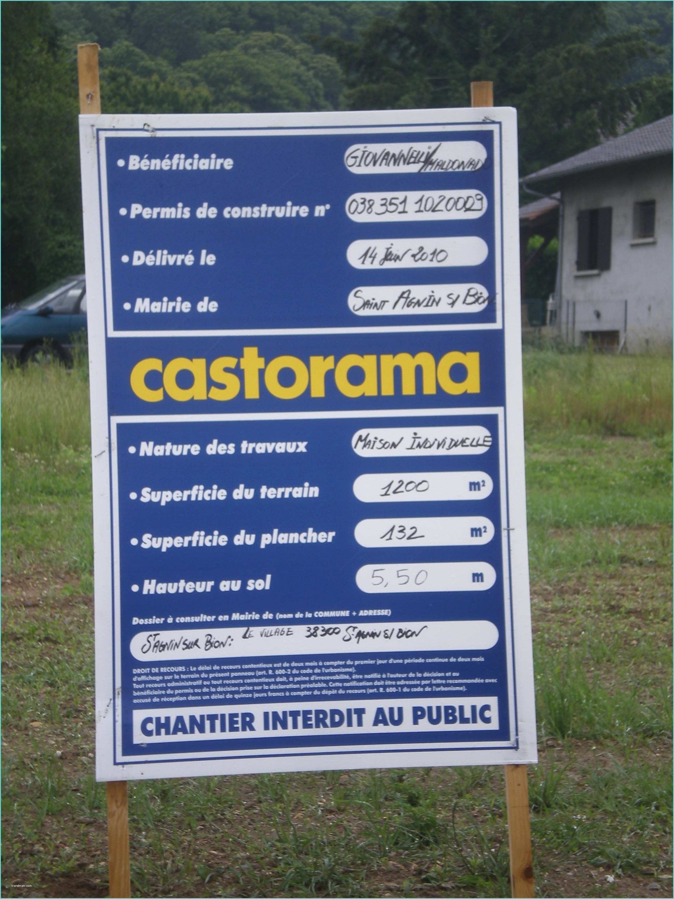 Panneau Affichage Dclaration Pralable Castorama Bion Carabiens Le forum