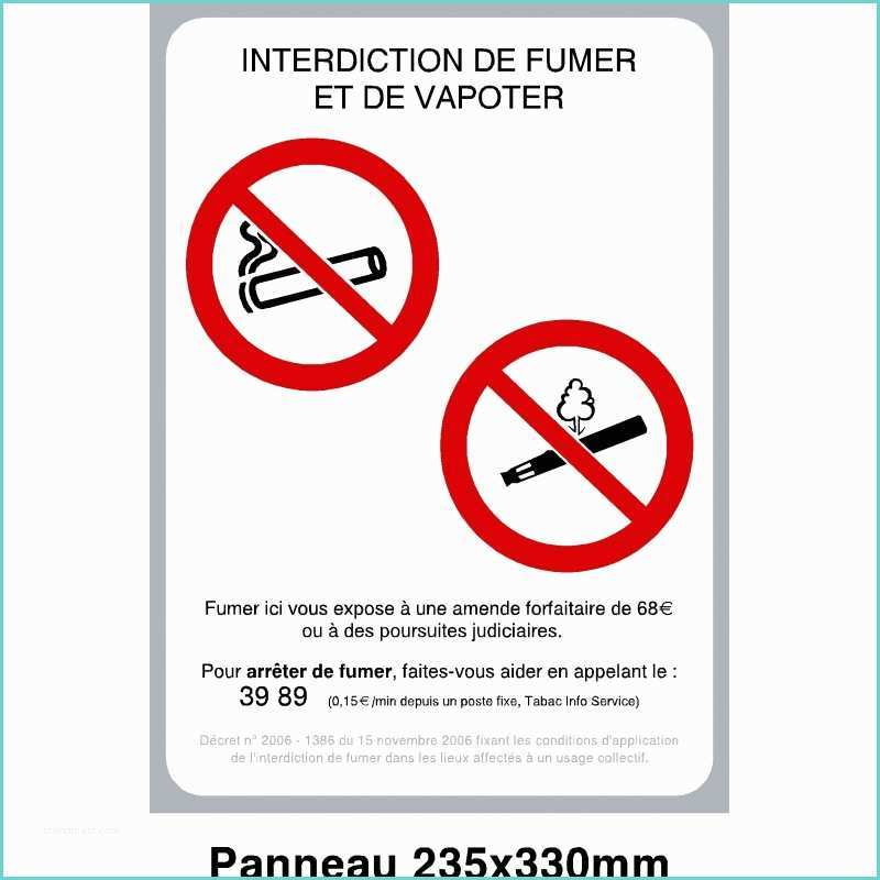 Panneau Interdiction De Fumer A Imprimer Gratuit Panneau "interdit De Fumer Et De Vapoter" Protecnord
