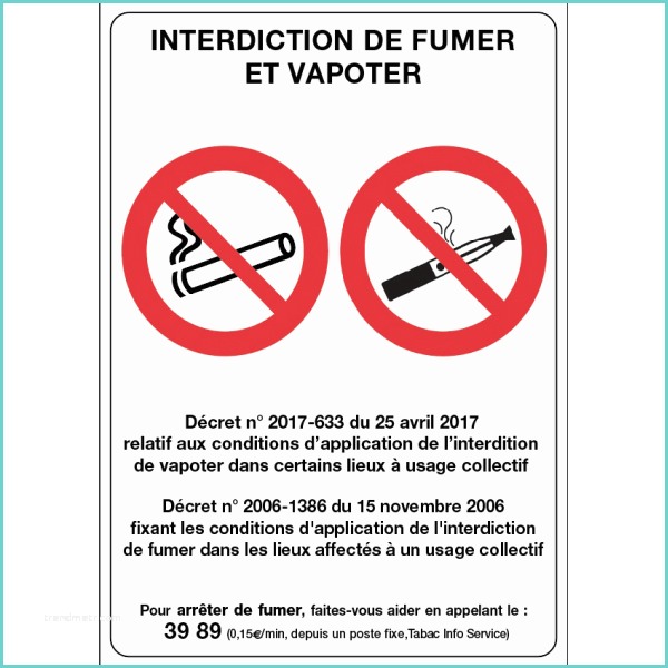 Panneau Interdit De Vapoter Panneaux Interdiction De Fumer Et Vapoter