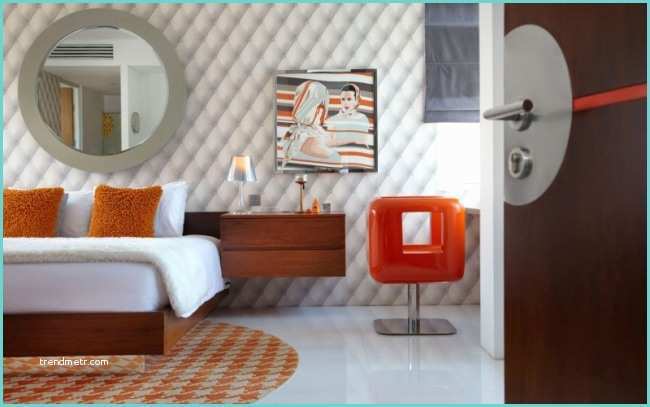 Papier Peint Effet Miroir 92 Idées Chambre à Coucher Moderne Avec Une touche Design