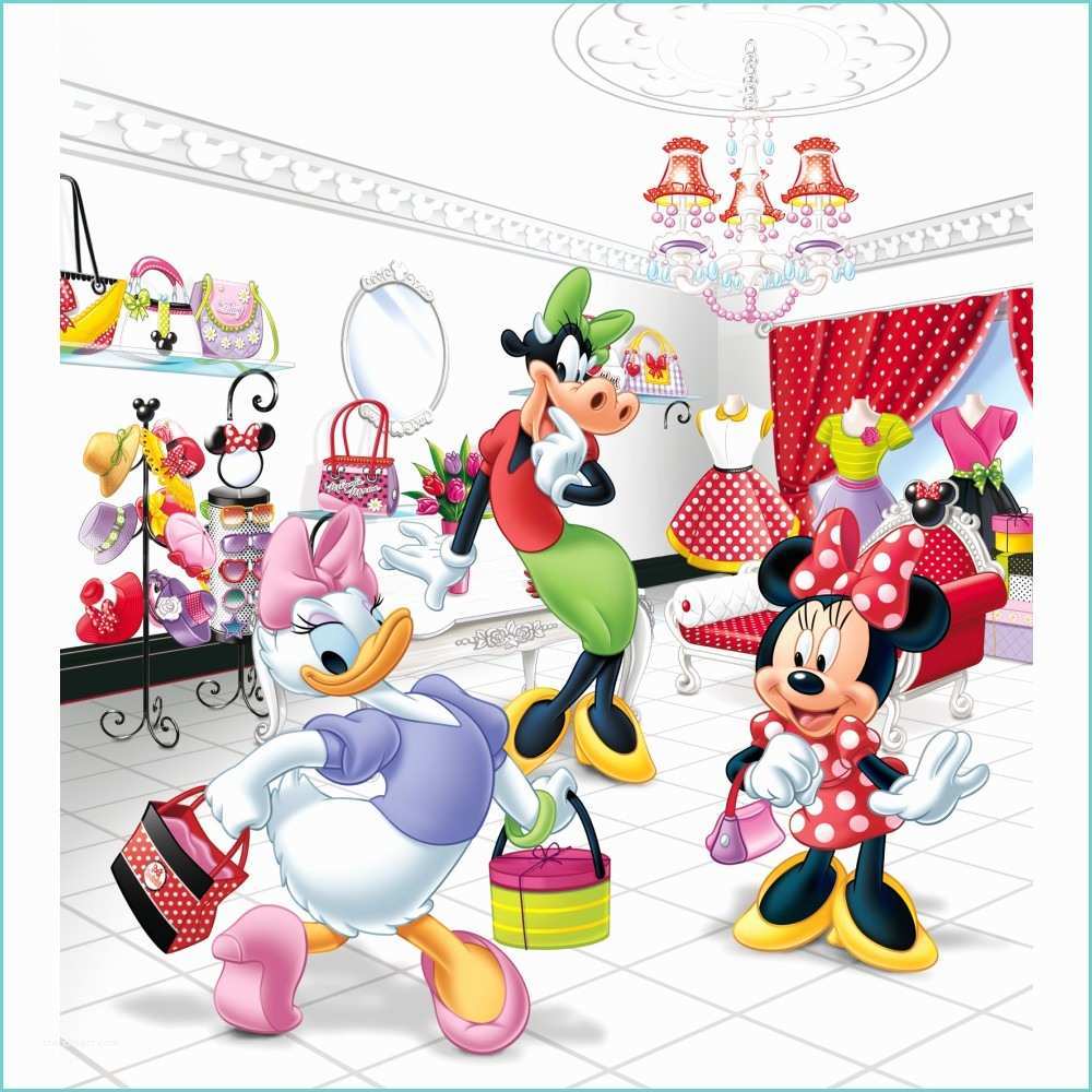 Papier Peint Minnie Mouse Papier Peint Xl La Boutique De Minnie Mouse Disney 180x202