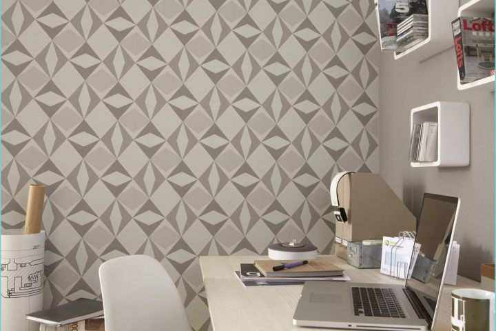 Papier Peint Plumes Leroy Merlin Papier Peint Intissé Losange Gris
