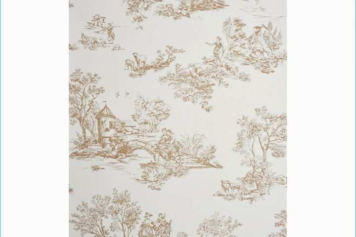 Papier Peint toile De Jouy Bleu Papier Peint toile De Jouy Casadeco