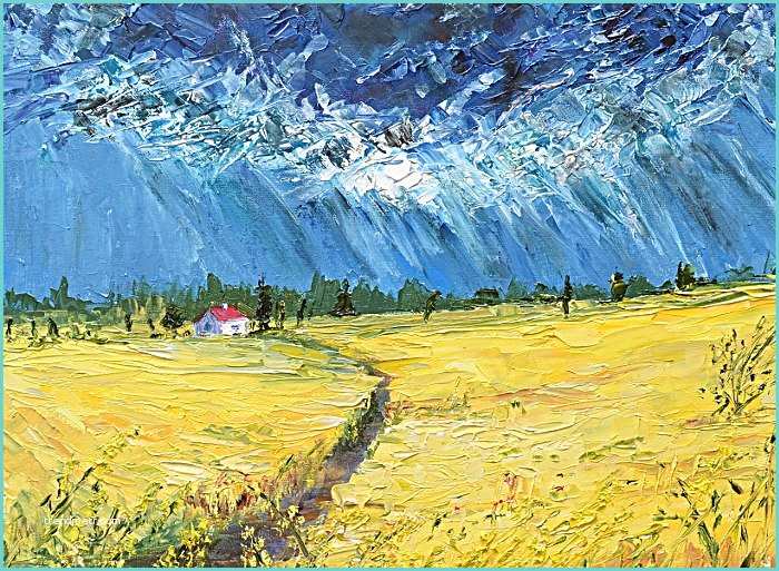 Peindre Un Visage Au Couteau Dessin Et Peinture Vidéo 1097 orage De Printemps
