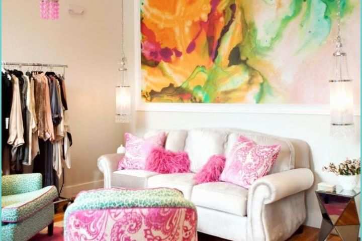 Peinture Murale Design Salon Peinture Aquarelle Personnalisée Fresques Et Autocollants