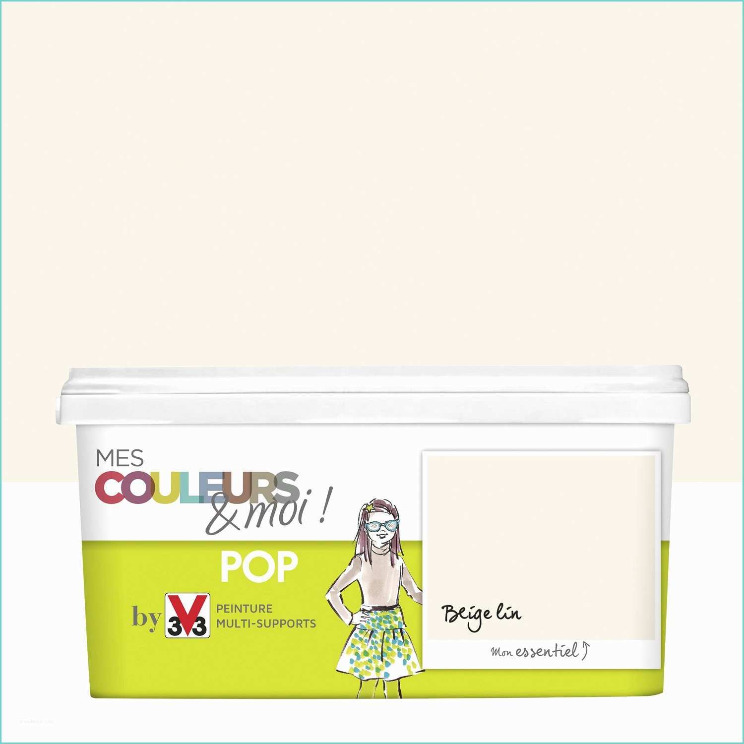 Peinture V33 Gripactiv Coloris Peinture Beige Lin V33 Mes Couleurs Et Moi Pop 2 5 L