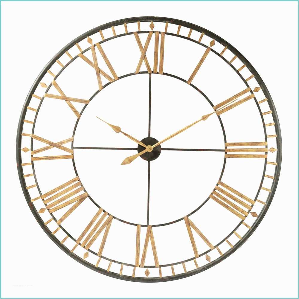 Pendule Murale Maison Du Monde Horloge En Métal Noire D 120 Cm La ValliÈre