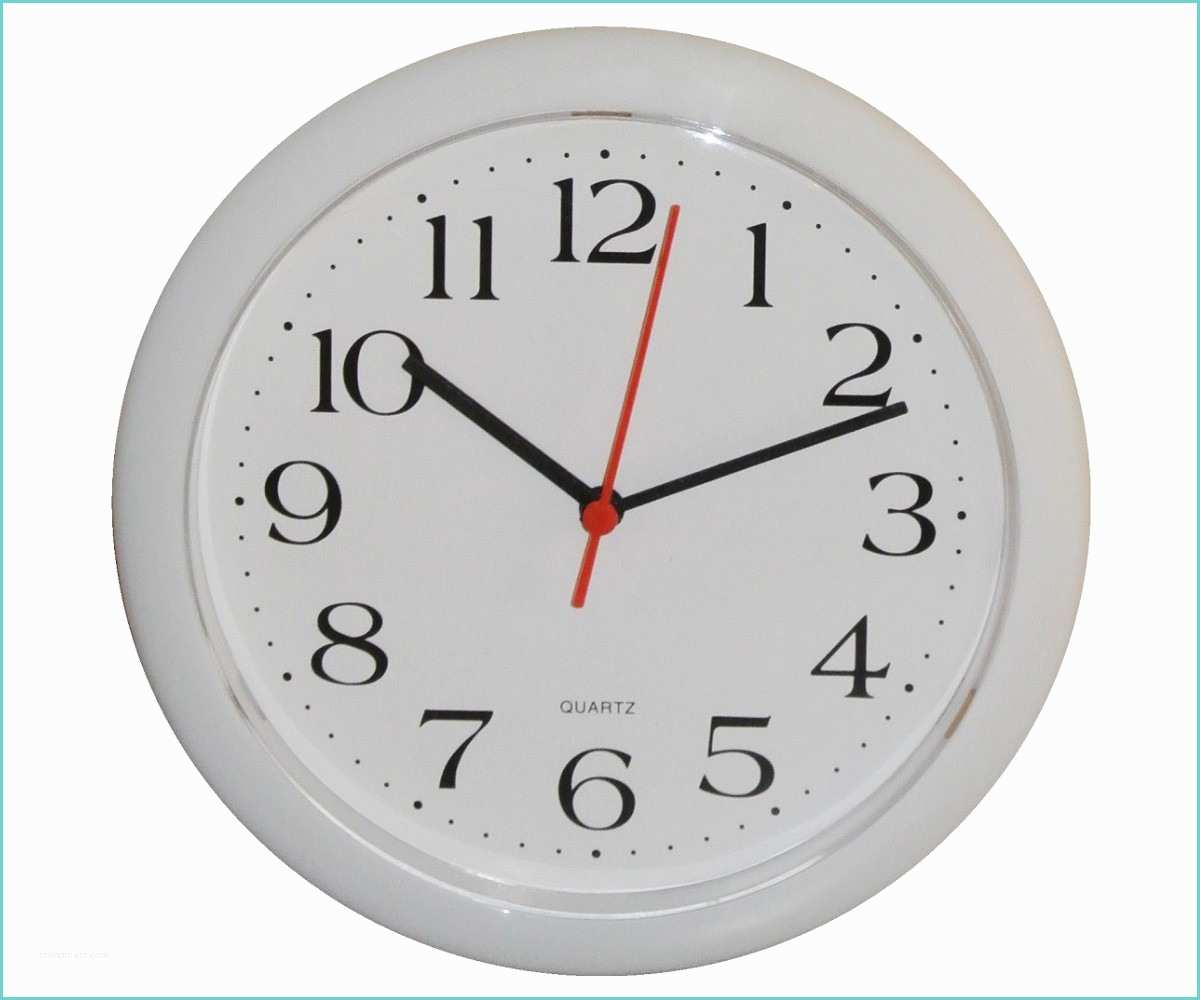 Pendule Pas Cher Horloge Pendule Murale forme Ronde Coloris Blanc 1167